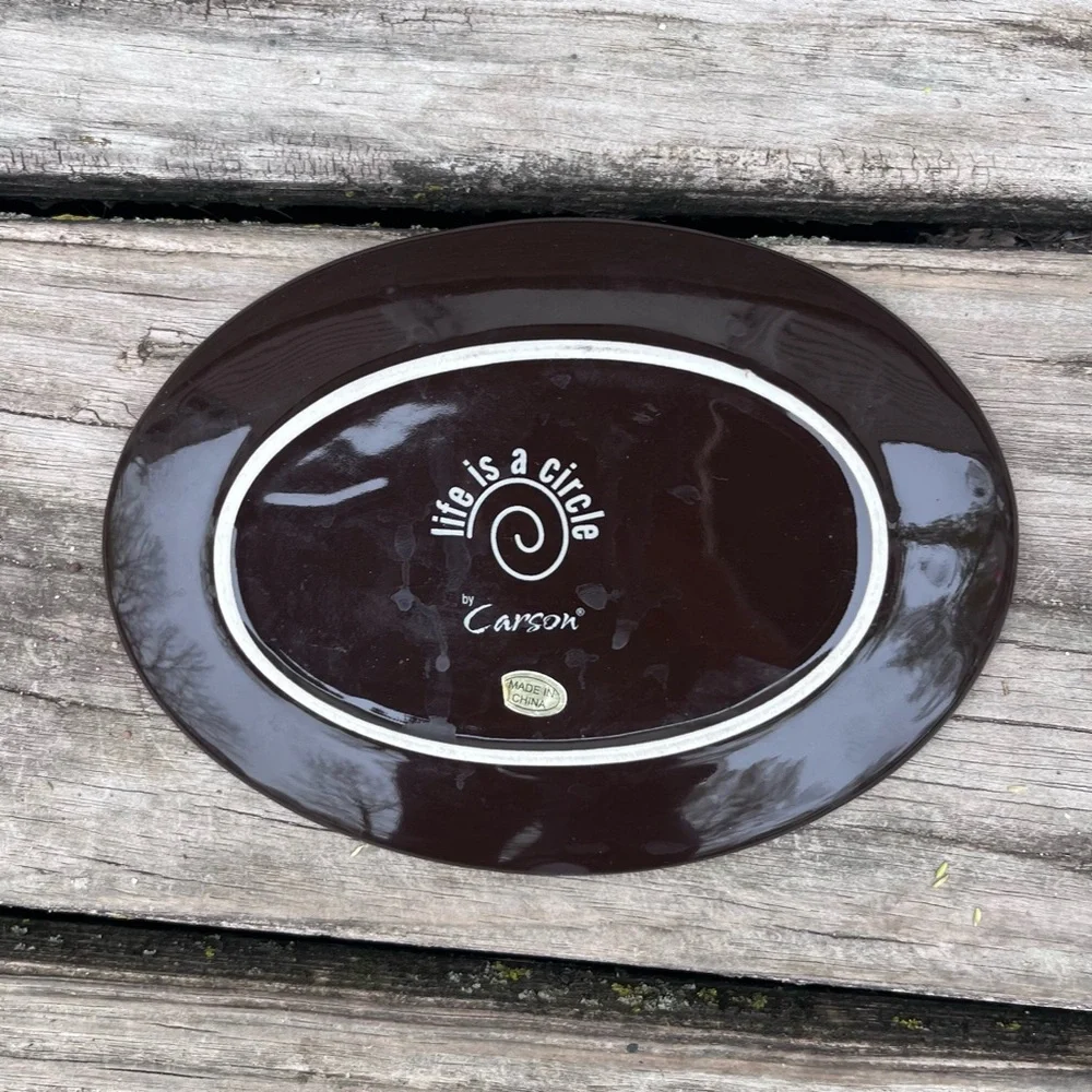 LIFE IS A CIRCLE ‘CARSON’ HOME…LIVE LAUGH LOVE PLATE DECOR - Picture 5 of 5
